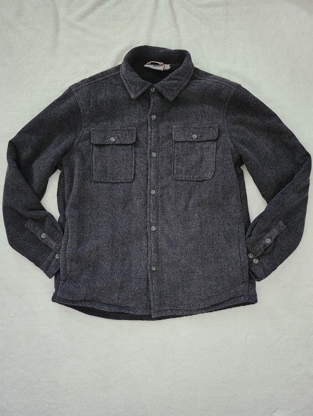 RUGGED ELEMENTS Cozy Fleece Button Down Overshirt Jacket Shacket Men's Medium